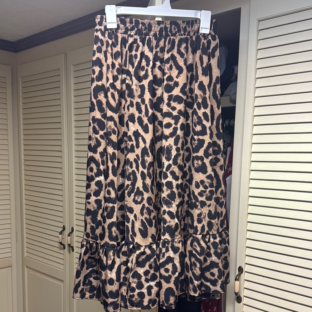 Leopard Print Women's Skirt